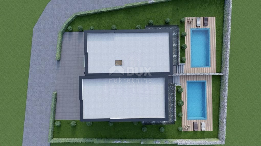 ISTRIA, UMAGO - Casa bifamiliare con piscina in costruzione