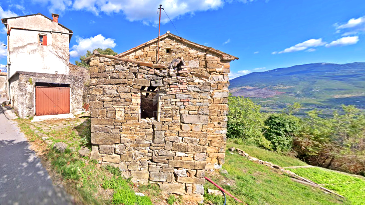 ISTRIA, CEROVLJE - Casa in pietra con vista panoramica