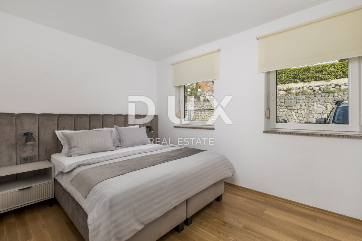 OPATIJA, IČIĆI - appartamento 65m2 con terrazza, vista mare, giardino e piscina comune