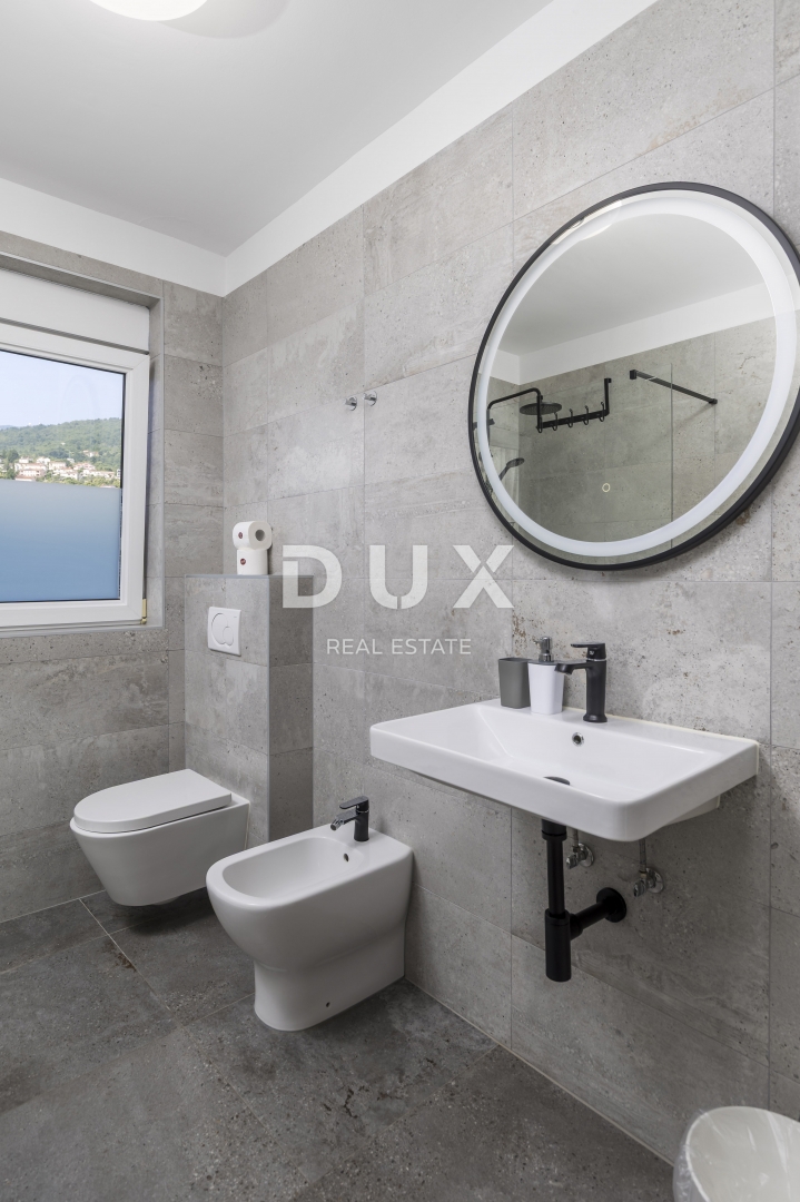 OPATIJA, IČIĆI - appartamento 65m2 con terrazza, vista mare, giardino e piscina comune