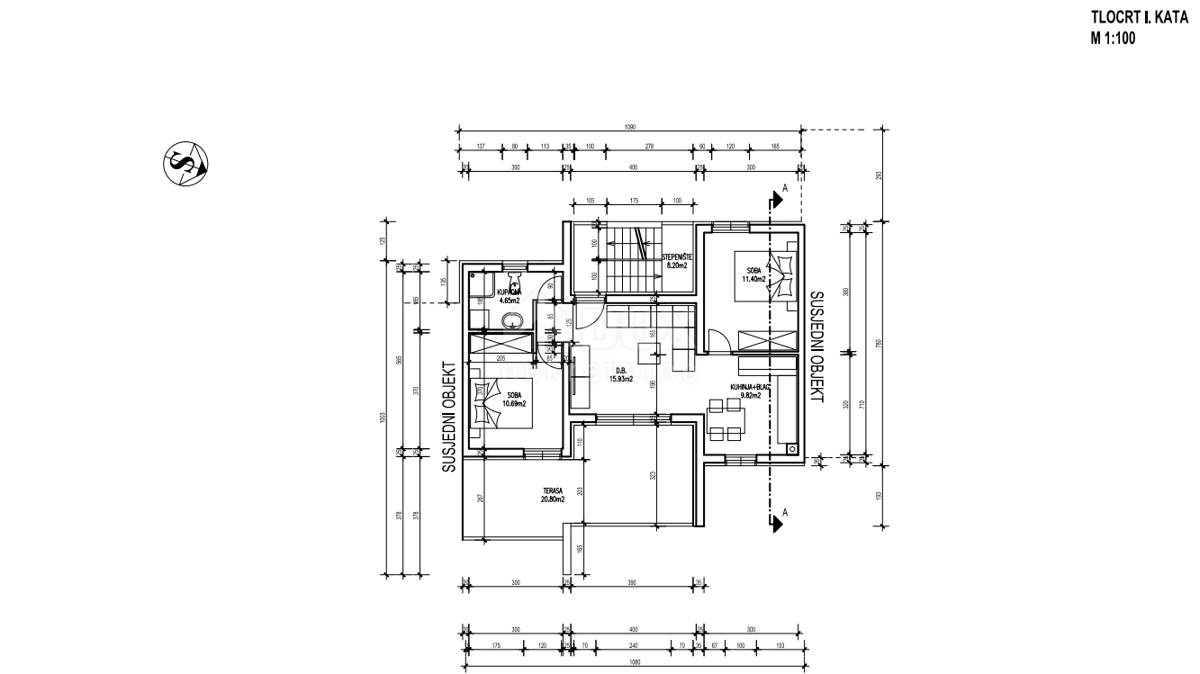 ISOLA DI KRK, ČIŽIĆI - Nuova costruzione II - Appartamento 2 camere da letto + bagno al 1° piano