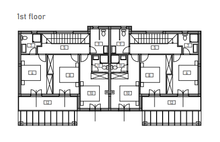 ISOLA DI KRK, MALINSKA - casa bifamiliare con piscina in costruzione