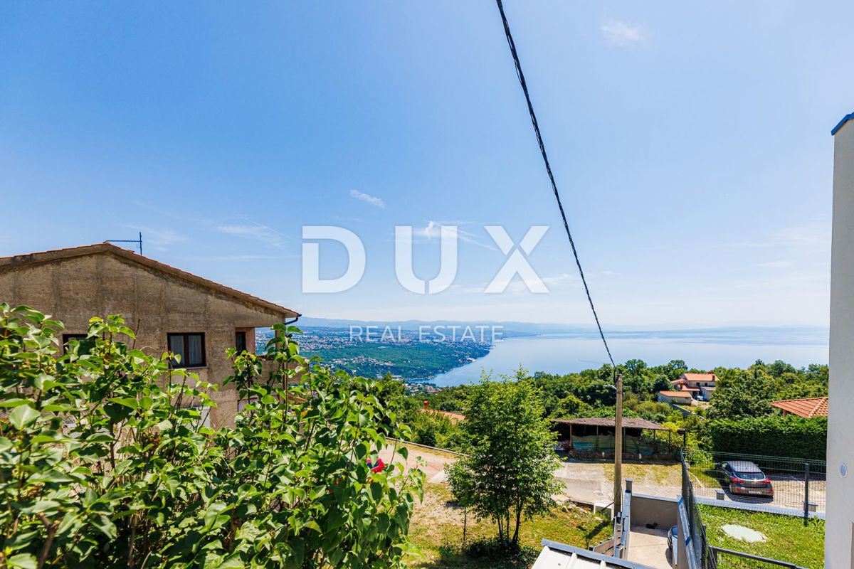 OPATIJA, BREGI - casa indipendente 180m2 con vista panoramica sul mare + giardino 600m2