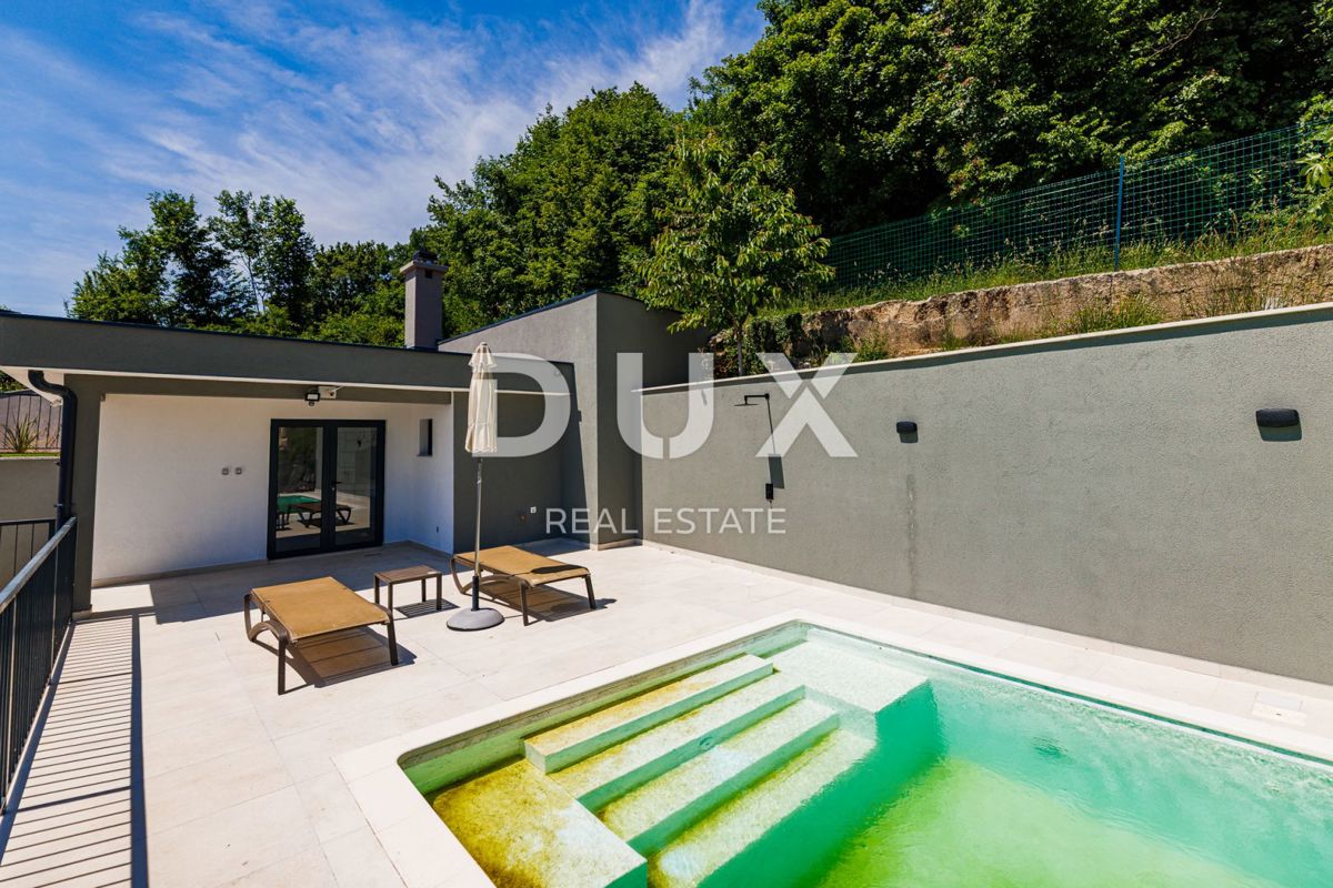 OPATIJA, BREGI - casa indipendente 180m2 con vista panoramica sul mare + giardino 600m2