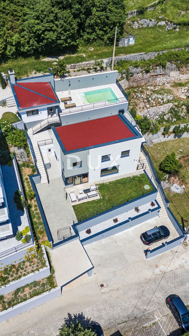 OPATIJA, BREGI - casa indipendente 180m2 con vista panoramica sul mare + giardino 600m2