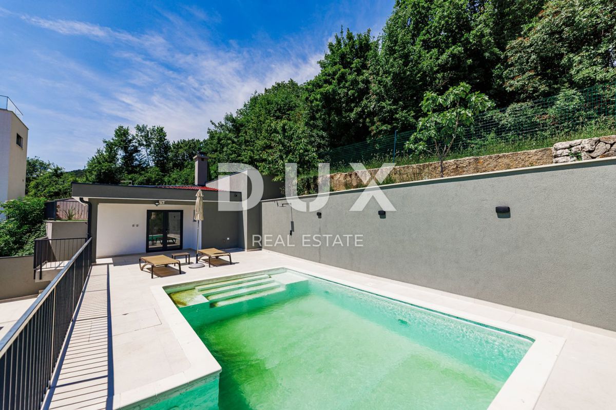 OPATIJA, BREGI - casa indipendente 180m2 con vista panoramica sul mare + giardino 600m2