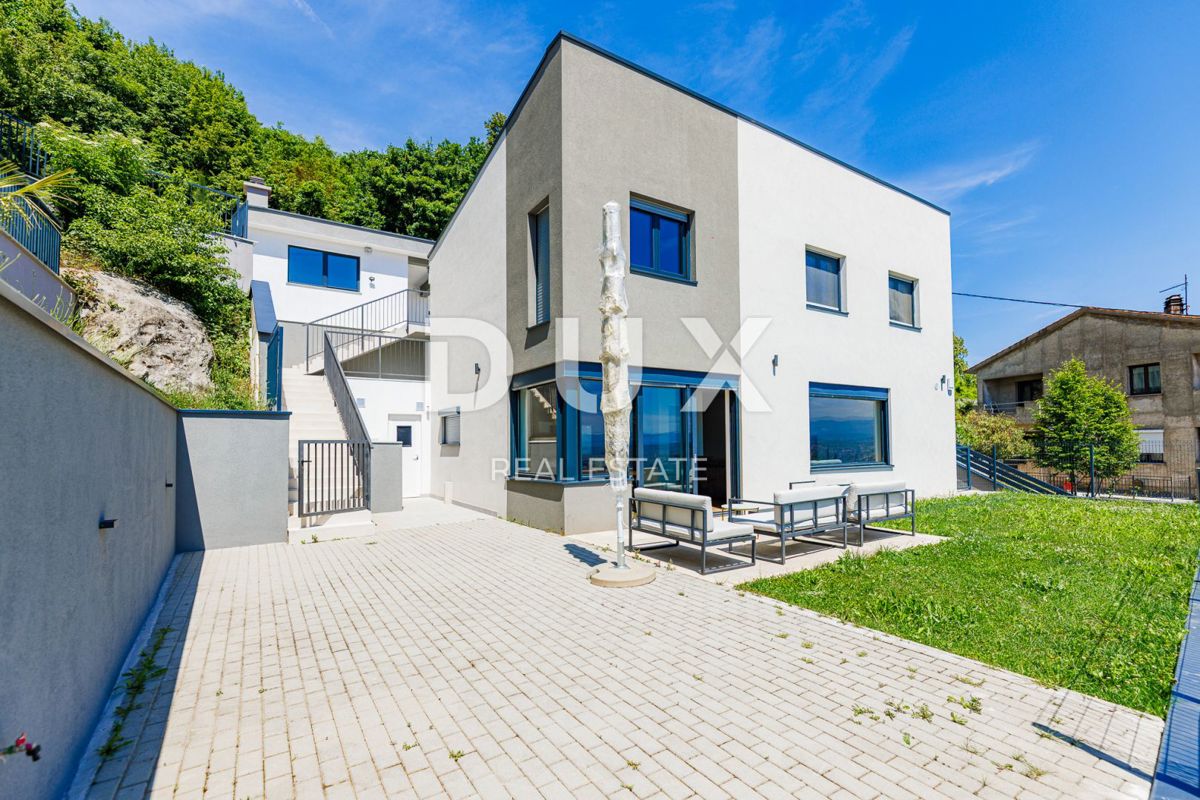 OPATIJA, BREGI - casa indipendente 180m2 con vista panoramica sul mare + giardino 600m2
