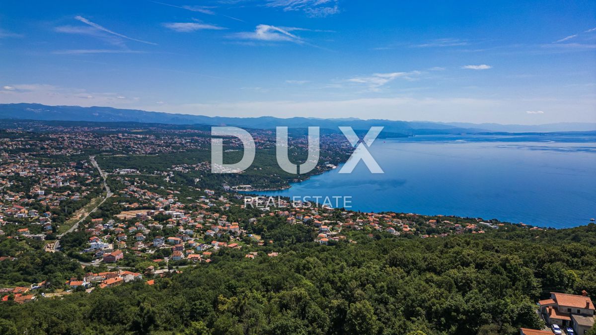 OPATIJA, BREGI - casa indipendente 180m2 con vista panoramica sul mare + giardino 600m2