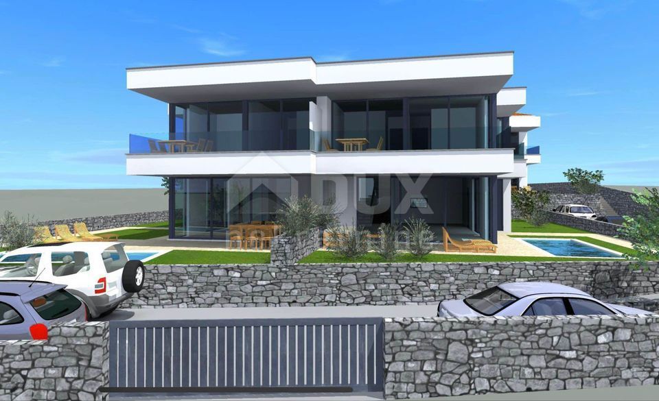 ISOLA DI KRK, MALINSKA - moderna casa bifamiliare