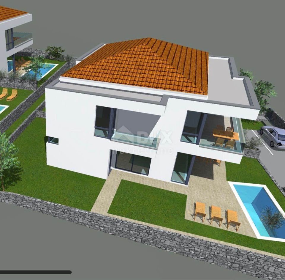 ISOLA DI KRK, MALINSKA - moderna casa bifamiliare
