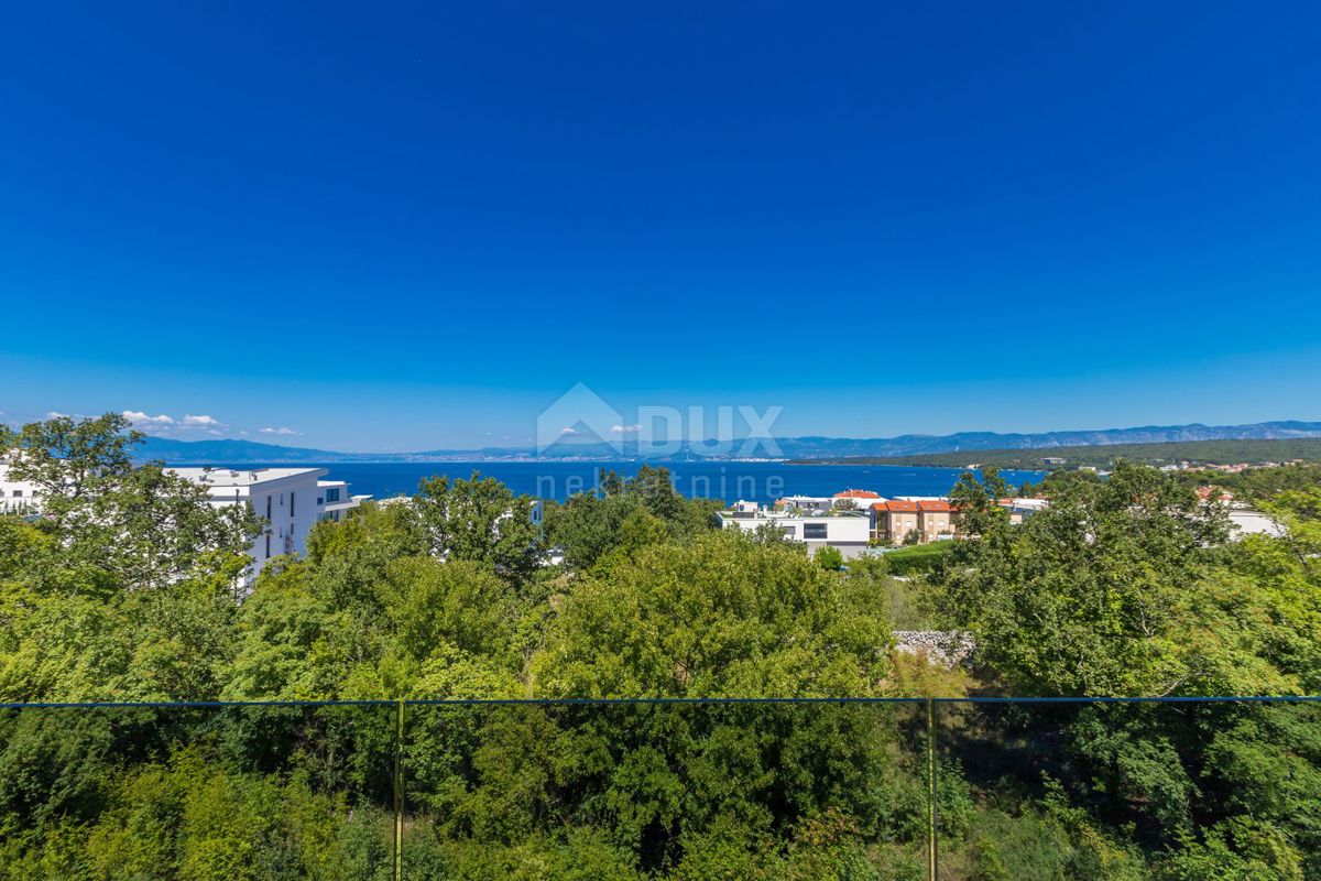 ISOLA DI KRK, MALINSKA - Attico di lusso con piscina e vista panoramica sul mare