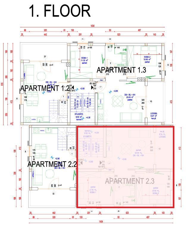 MALI LOŠINJ, NEREZINE - Appartamento in nuova costruzione, 80 m dal mare