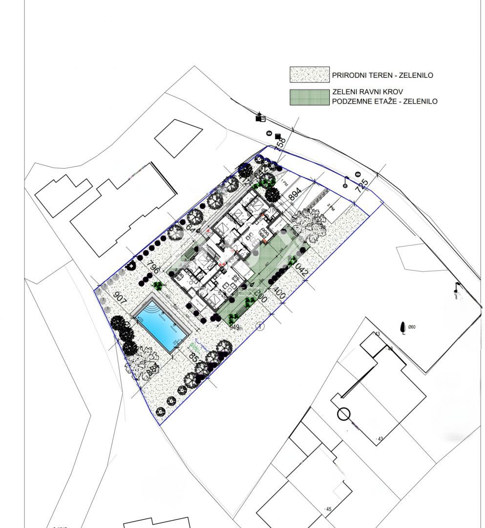 OPATIJA, IČIĆI - terreno edificabile 2800m2 CON PERMESSO DI UBICAZIONE!! E con vista mare per un edificio residenziale - appartamenti/appartamenti