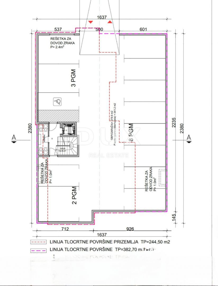 OPATIJA, IČIĆI - terreno edificabile 2800m2 CON PERMESSO DI UBICAZIONE!! E con vista mare per un edificio residenziale - appartamenti/appartamenti