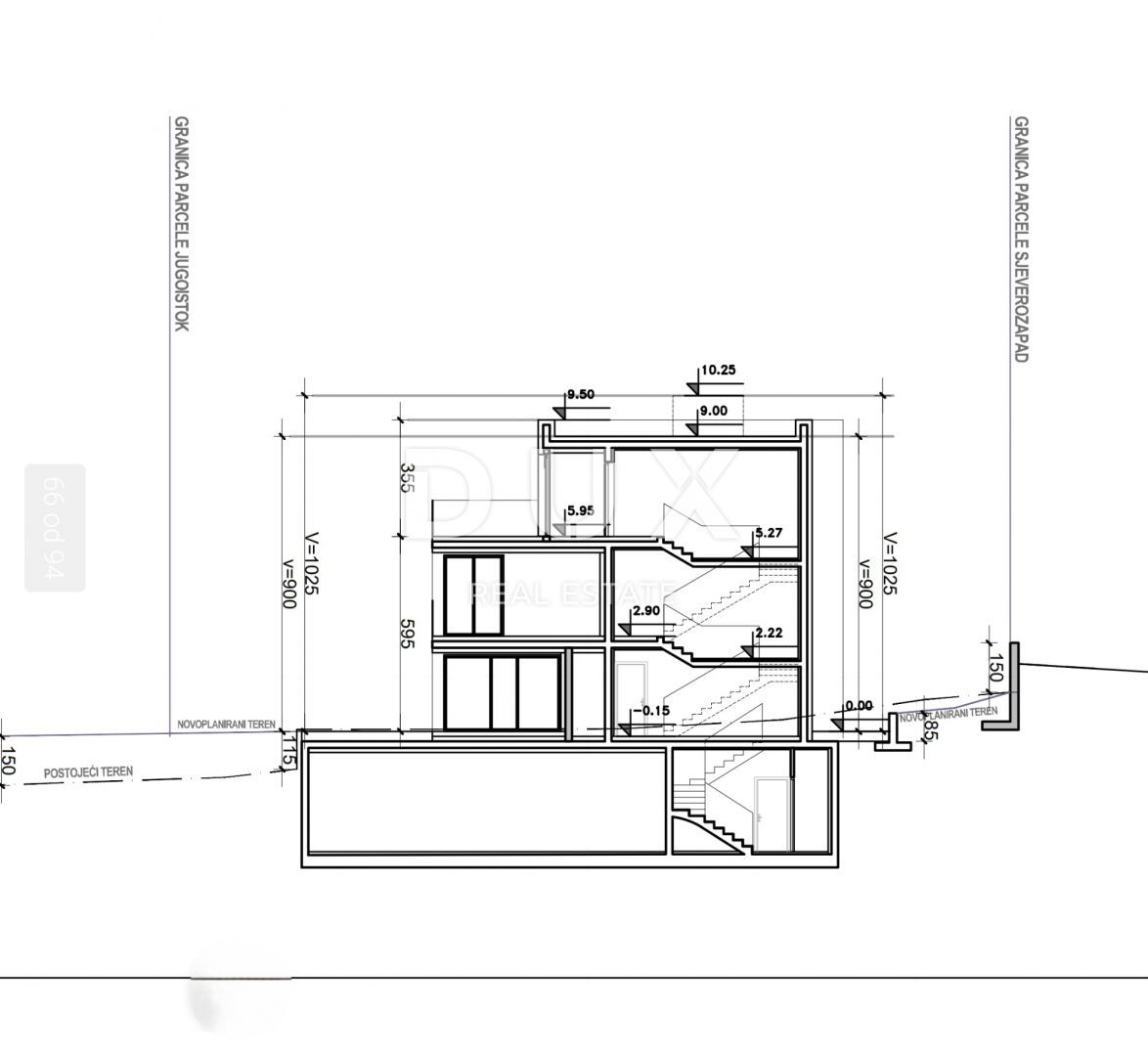 OPATIJA, IČIĆI - terreno edificabile 2800m2 CON PERMESSO DI UBICAZIONE!! E con vista mare per un edificio residenziale - appartamenti/appartamenti