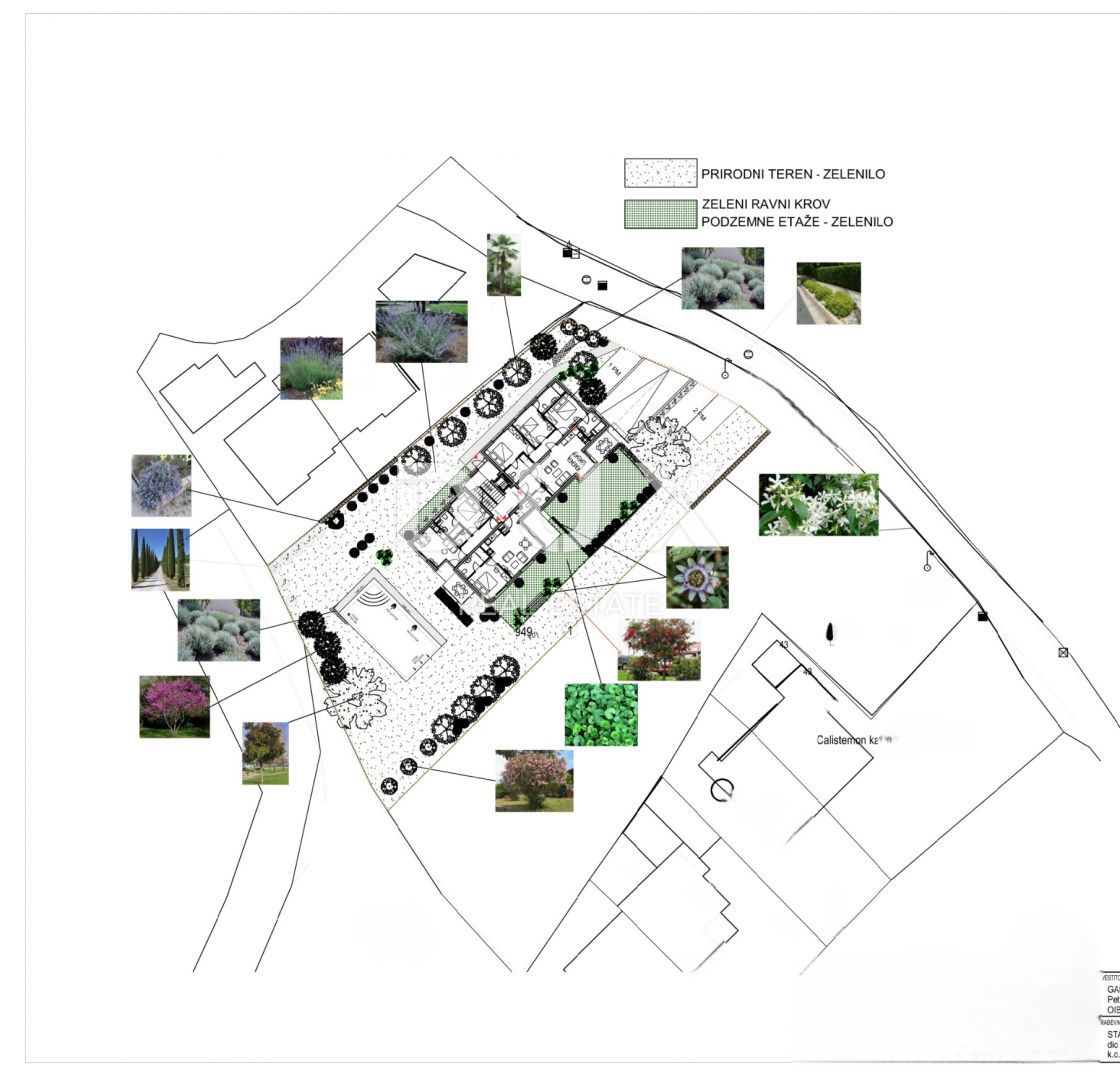 OPATIJA, IČIĆI - terreno edificabile 2800m2 CON PERMESSO DI UBICAZIONE!! E con vista mare per un edificio residenziale - appartamenti/appartamenti