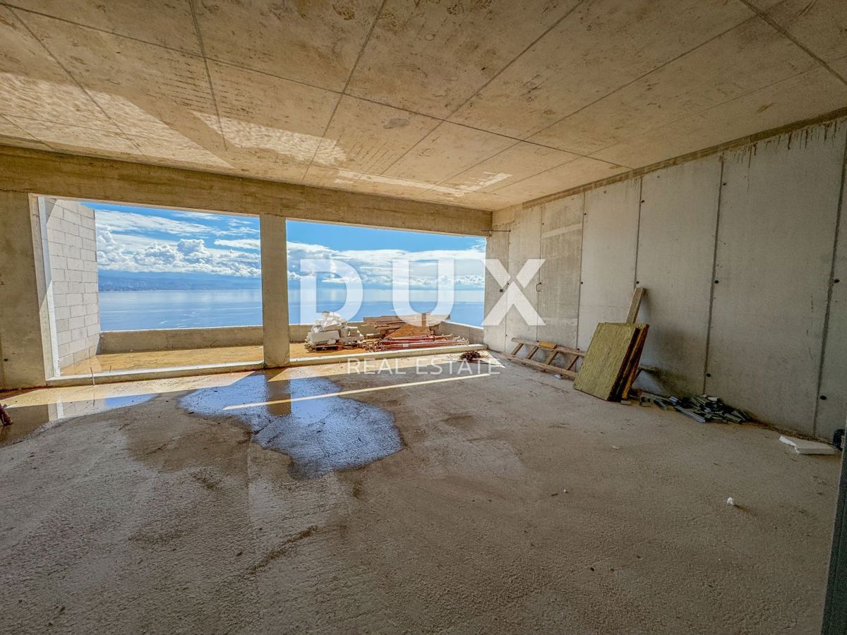 OPATIJA, CENTRO - fantastico appartamento con vista in un nuovo edificio sopra il centro di Opatija 