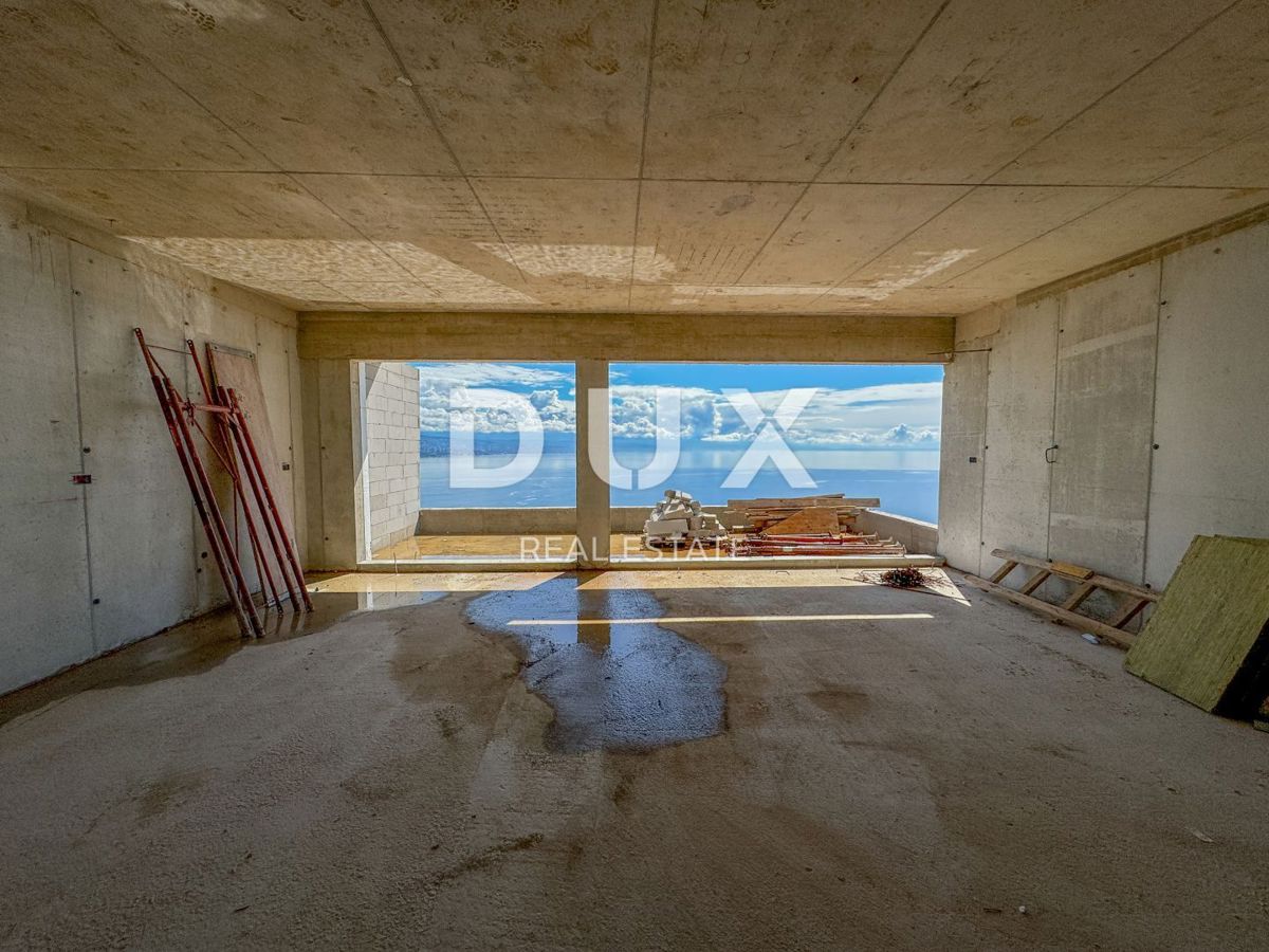 OPATIJA, CENTRO - fantastico appartamento con vista in un nuovo edificio sopra il centro di Opatija 