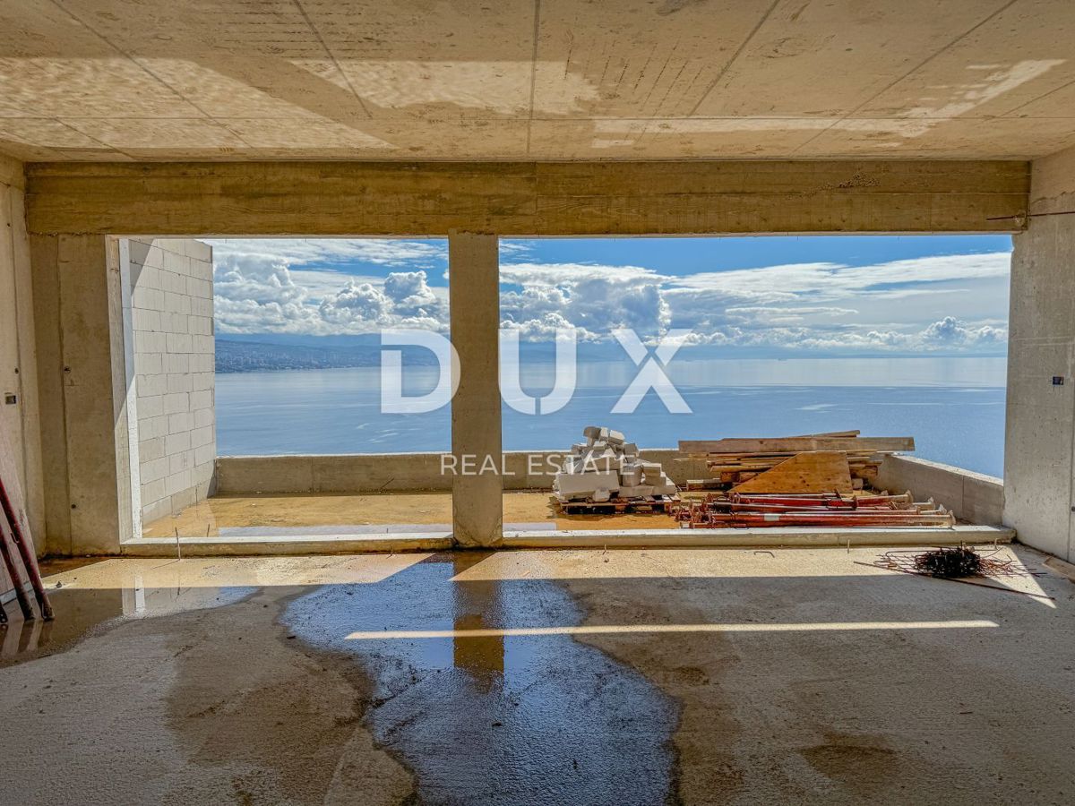 OPATIJA, CENTRO - fantastico appartamento con vista in un nuovo edificio sopra il centro di Opatija 