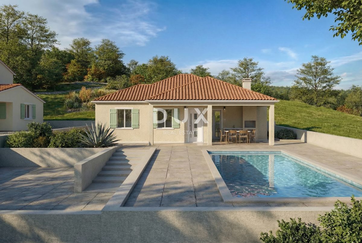 ISTRIA, PIĆAN - Bella casa su un piano con piscina in un ambiente dolce