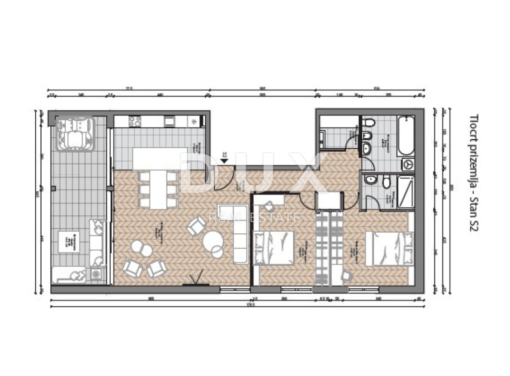 OPATIJA, CENTRO - appartamento esclusivo sopra il centro di Opatija in un nuovo edificio con vista panoramica sul mare, garage e jacuzzi 