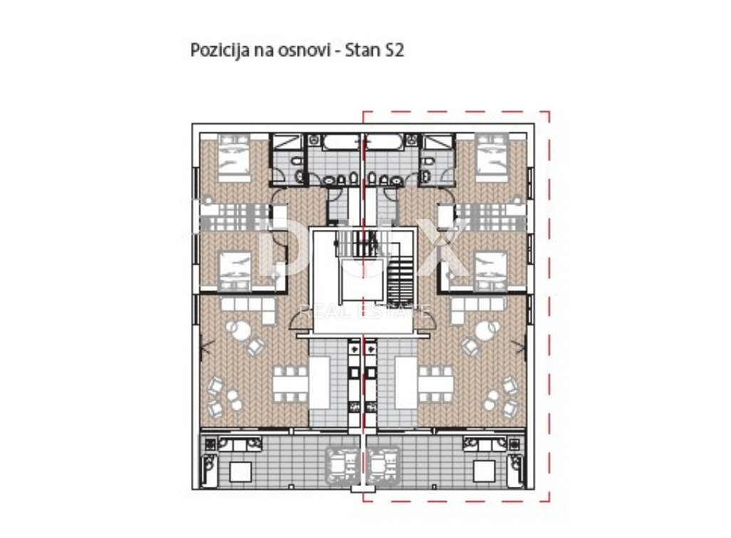 OPATIJA, CENTRO - appartamento esclusivo sopra il centro di Opatija in un nuovo edificio con vista panoramica sul mare, garage e jacuzzi 