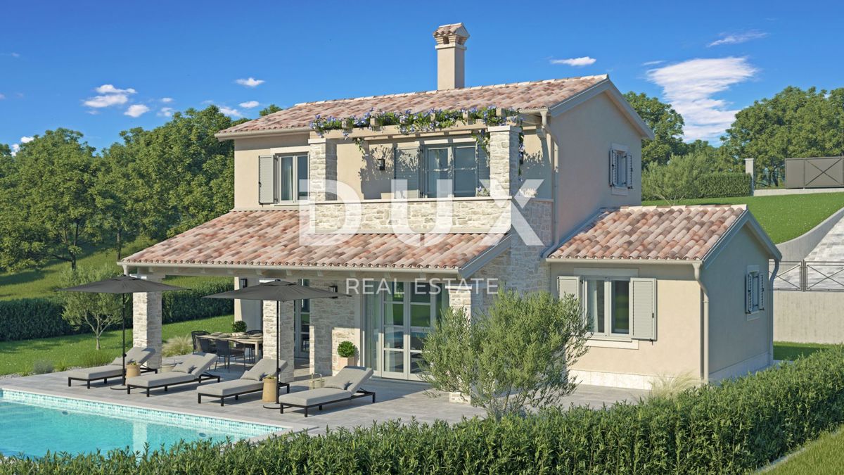 ISTRIA, LABIN - Casa con piscina e vista panoramica