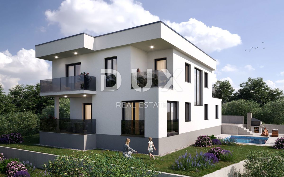KASTAV - Terreno edificabile 723 m2, PERMESSO DI EDILIZIA, vista mare!