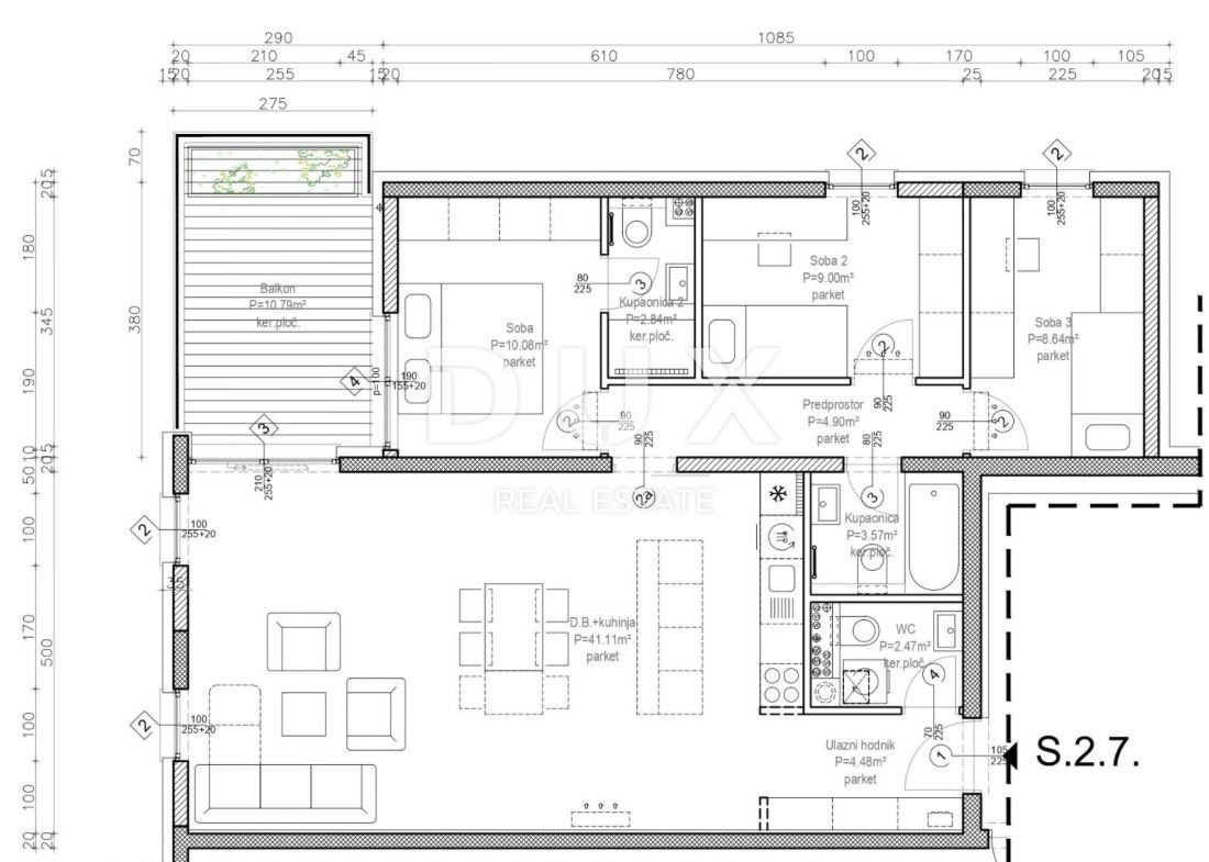 ZAGABRIA, JORDANOVAC - Lussuoso nuovo edificio S.7. 186,79 mq