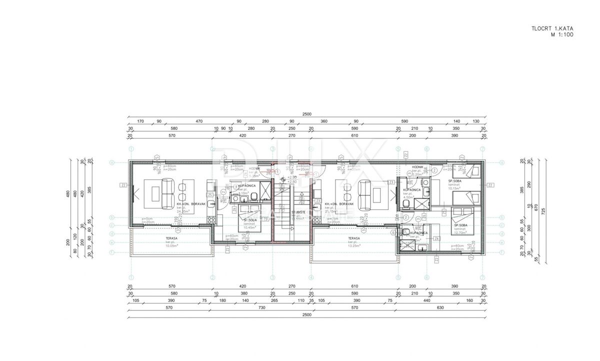 Appartamento Povljana, 49,95m2