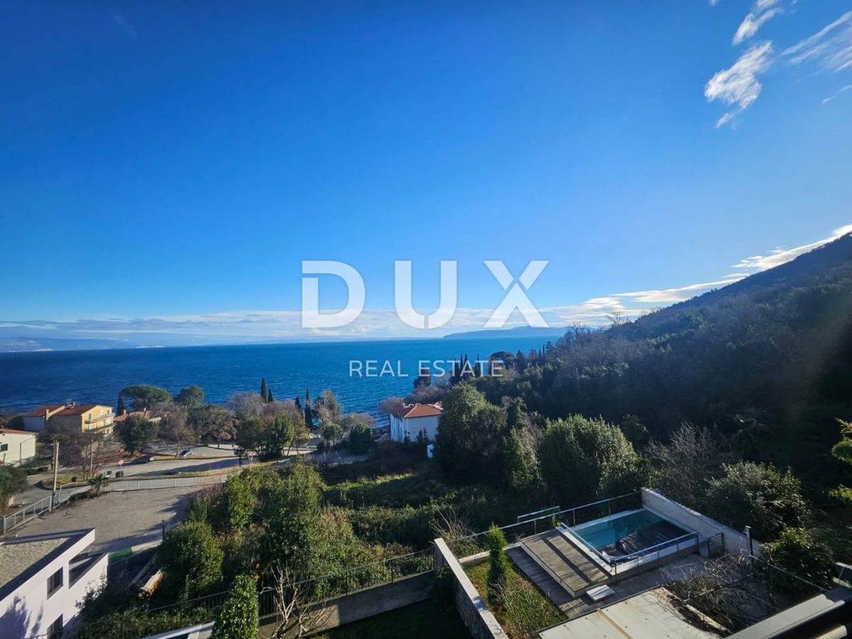 OPATIJA, LOVRAN - Appartamento DB+3S con splendida vista mare + piscina + dintorni