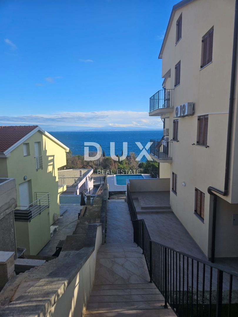 OPATIJA, LOVRAN - Appartamento DB+3S con splendida vista mare + piscina + dintorni