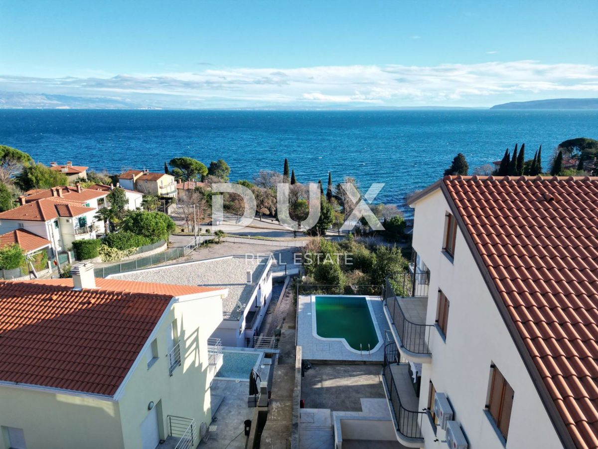 OPATIJA, LOVRAN - Appartamento DB+3S con splendida vista mare + piscina + dintorni