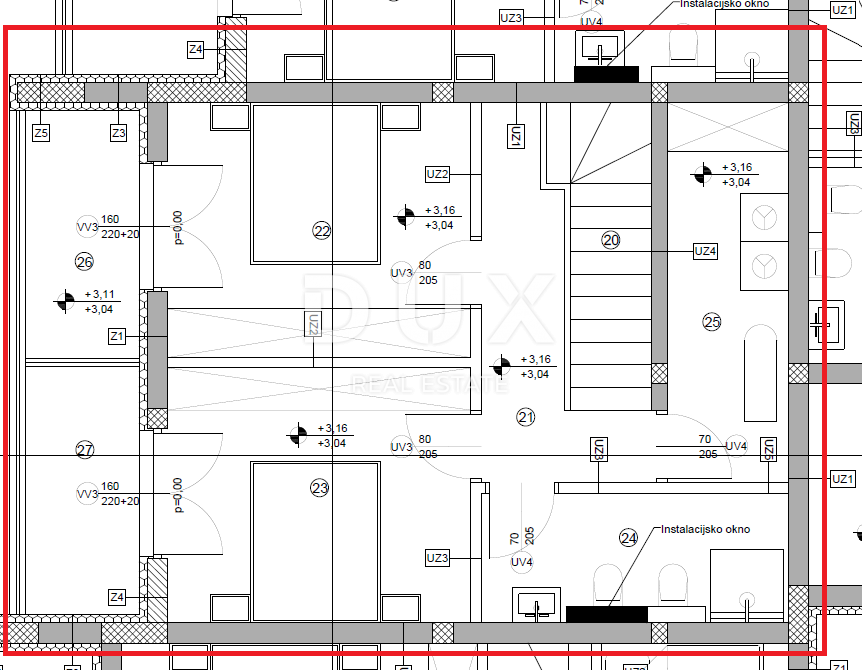 ŠIBENIK, VODICE - Appartamento duplex S3 in posizione tranquilla