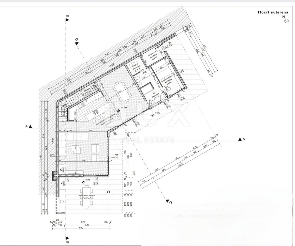 ABBAZIA, DRAGA DI MOSCHINO - terreno edificabile 1920m2 CON 2 PERMESSI DI COSTRUZIONE!! per 2 ville con piscina e vista mare