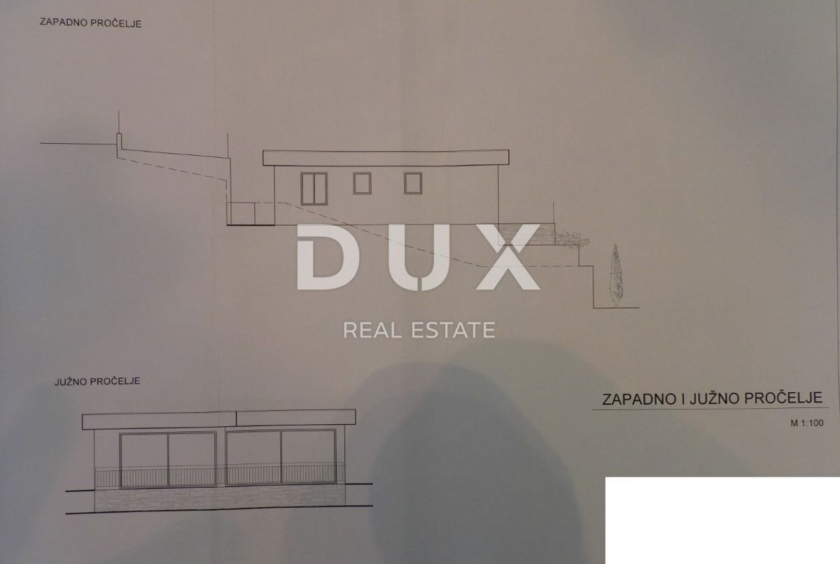 ABBAZIA, DRAGA DI MOSCHINO - terreno edificabile 1920m2 CON 2 PERMESSI DI COSTRUZIONE!! per 2 ville con piscina e vista mare