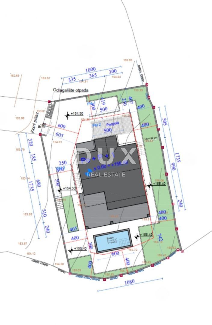 ISOLA DI KRK, LINARDIĆI (dintorni) - Terreno edificabile con progetto