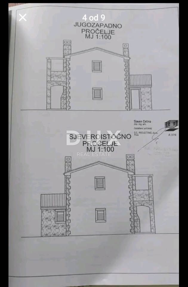 ISTRIA, VALTURA - Terreno con permesso di costruire per una casa con piscina