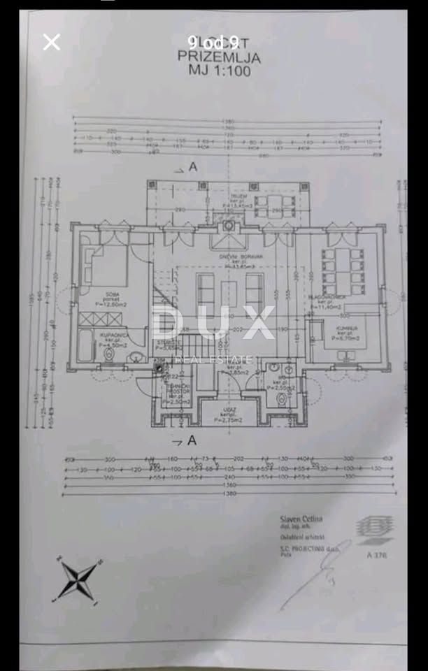 ISTRIA, VALTURA - Terreno con permesso di costruire per una casa con piscina