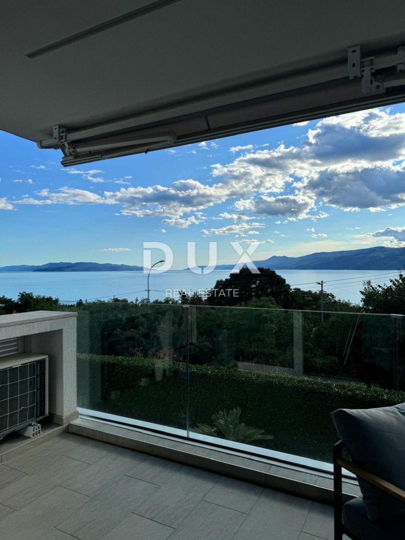 MARČELJEVA DRAGA - appartamento 95m2, DB+3S, 1° piano con vista panoramica sul mare 