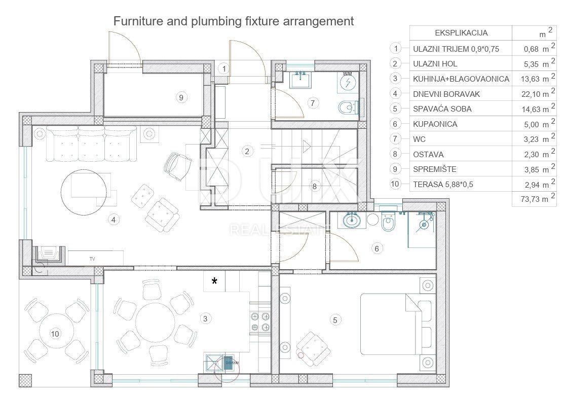 Casa Tinjan, 127,66m2
