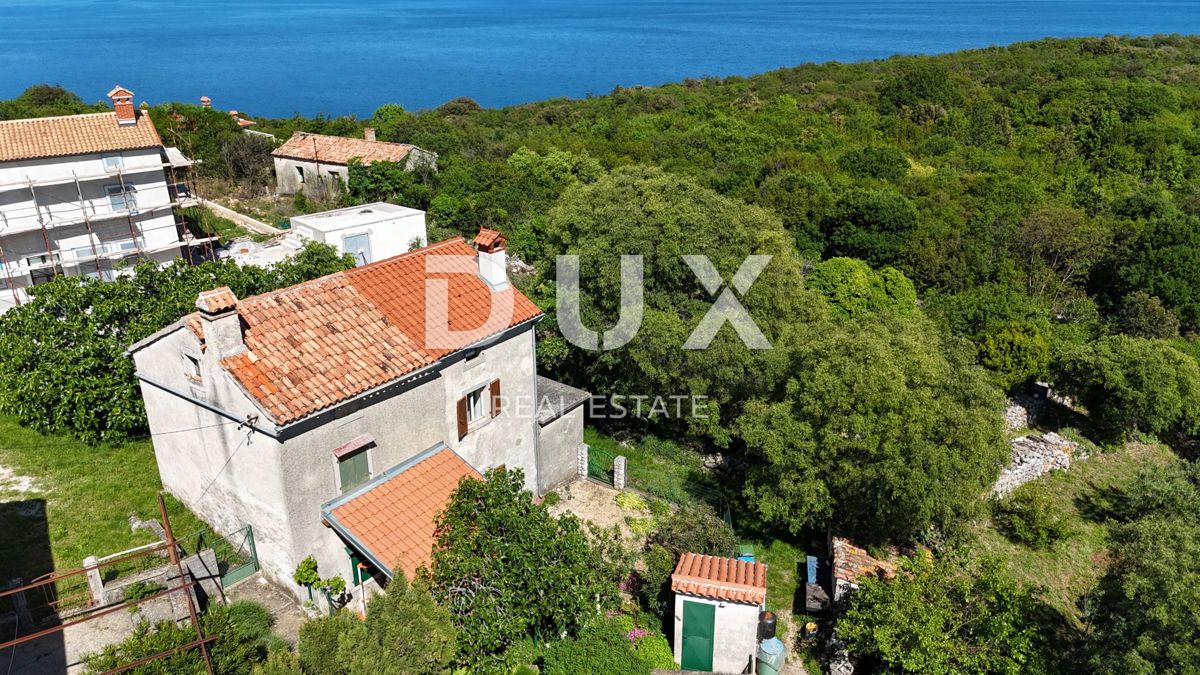 ISTRIA, RABAC (DINORDI) - Casa in pietra con vista mare