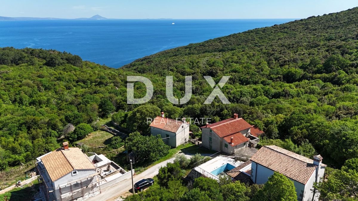 ISTRIA, RABAC (DINORDI) - Casa in pietra con vista mare