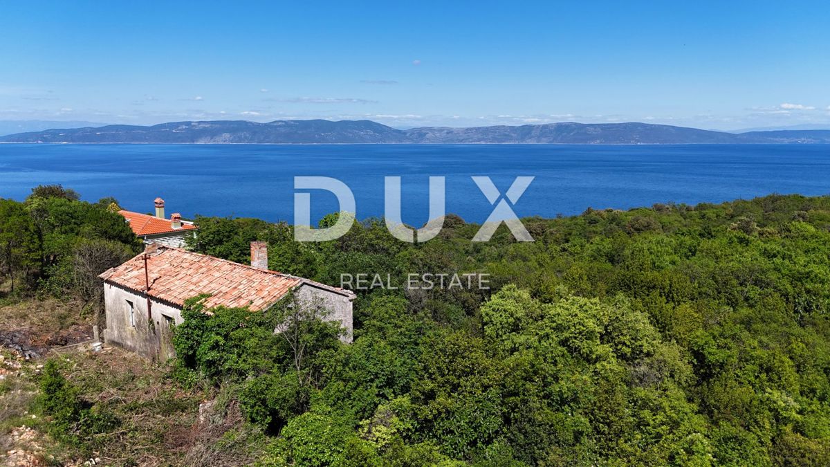 ISTRIA, RABAC (DINORDI) - Casa in pietra con vista mare