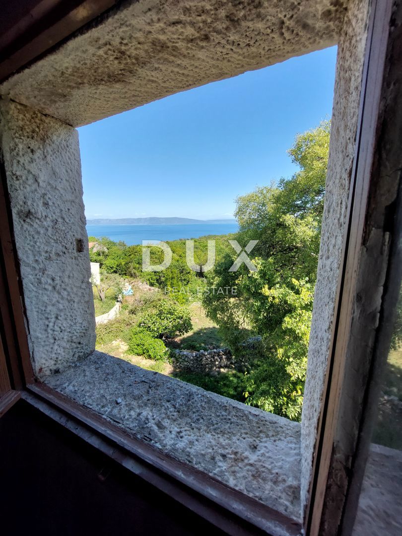 ISTRIA, RABAC (DINORDI) - Casa in pietra con vista mare