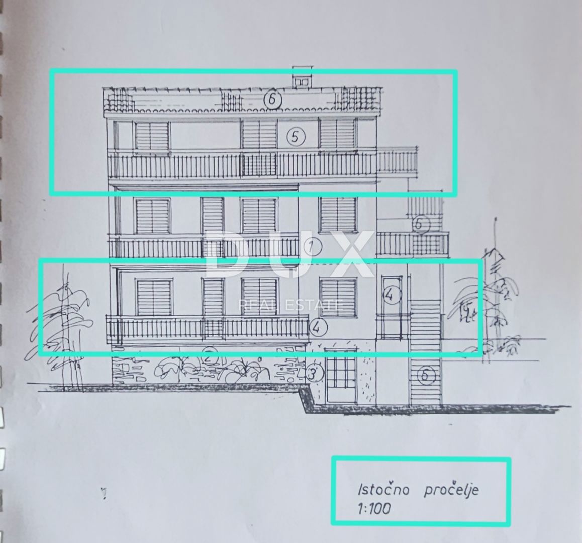 OPATIJA, IKA - 2 appartamenti 143m2 (80m2 + 63m2) piano terra e 2° piano con vista mare + superficie 250m2