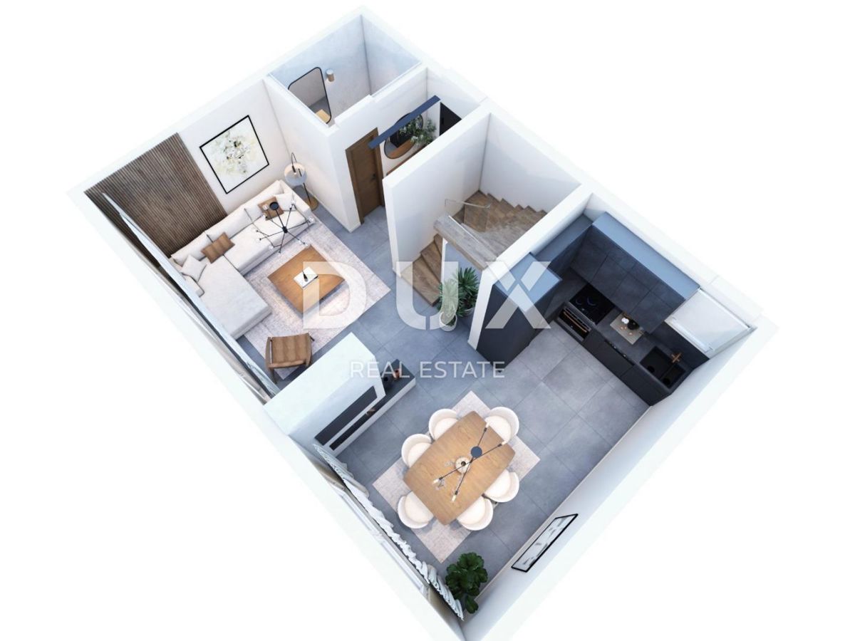 ISTRIA, PREMANTURA – Appartamento duplex con 2 camere da letto e 1 bagno con giardino privato vicino alle spiagge e a Kamenjak