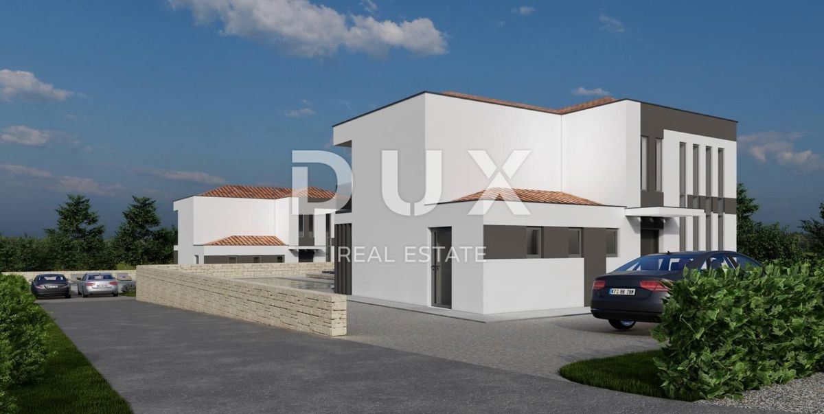 ISTRIA, VIŠNJAN - Terreno edificabile con richiesta presentata per la costruzione di due ville moderne indipendenti