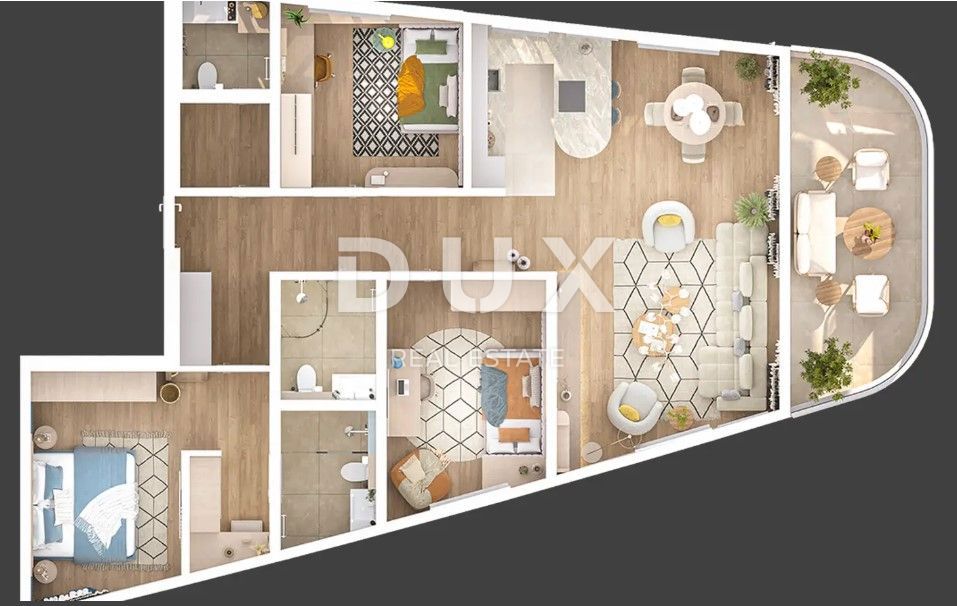 RIJEKA, KANTRIDA - nuovo edificio di lusso di qualità 3 camere da letto + soggiorno S29