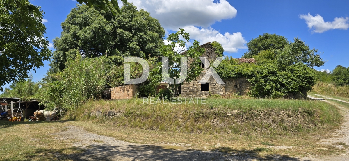 ISTRIA, MONTONA - Una favolosa opportunità di investimento nel cuore dell'Istria, terreno con edificio in pietra